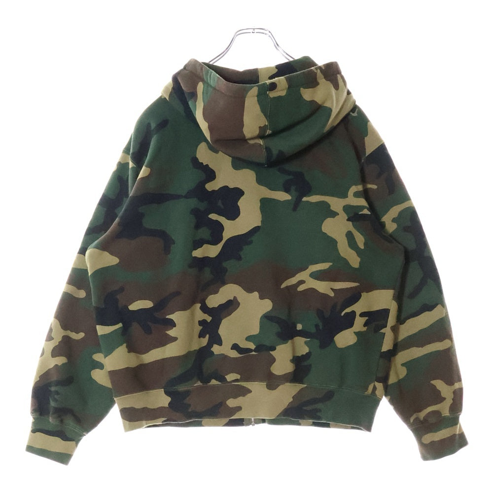 SUPREME(シュプリーム) 24AW Small Box Zip Up Hooded Sweatshirt Woodland Camoジップアップスウェットパーカー 迷彩柄