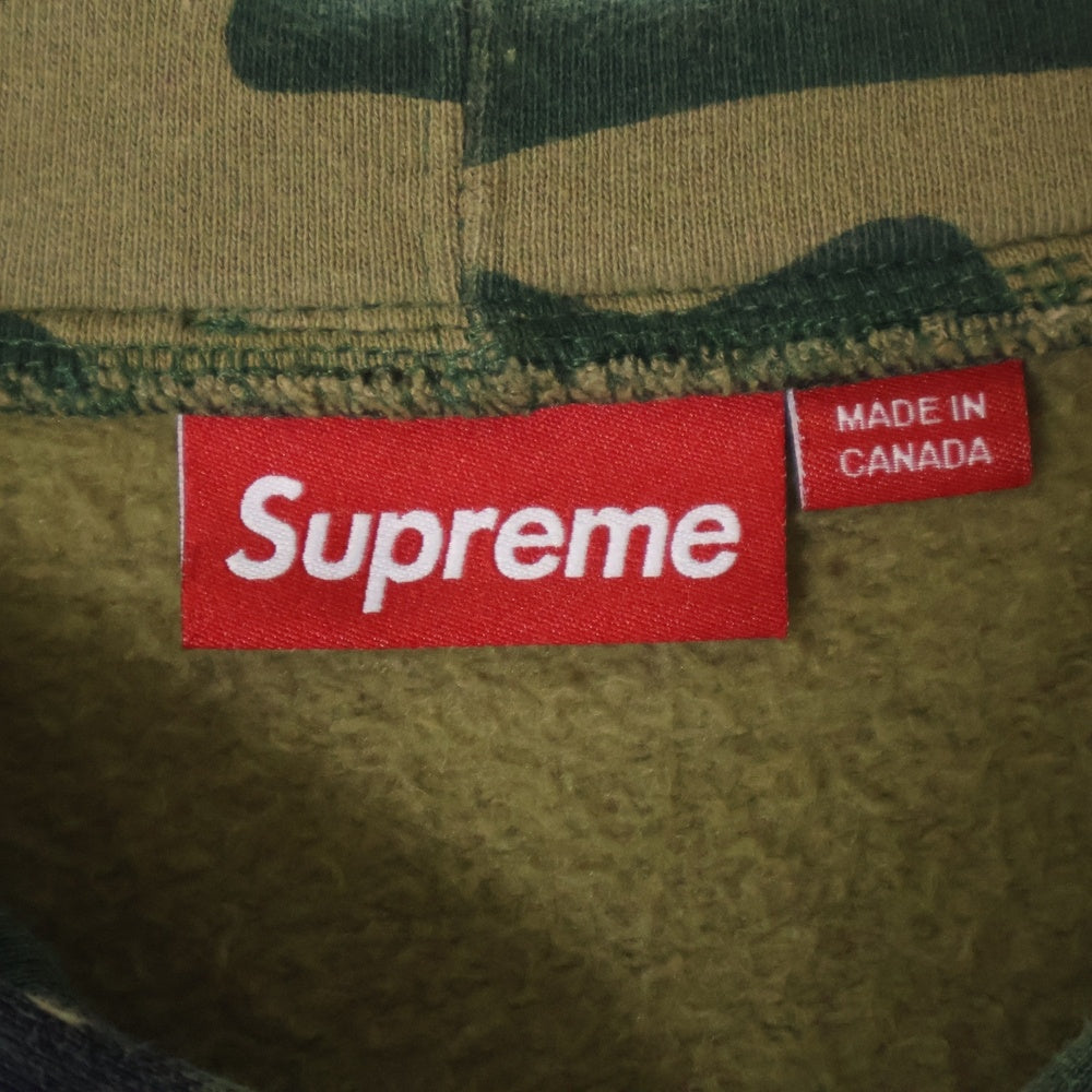 SUPREME(シュプリーム) 24AW Small Box Zip Up Hooded Sweatshirt Woodland Camoジップアップスウェットパーカー 迷彩柄