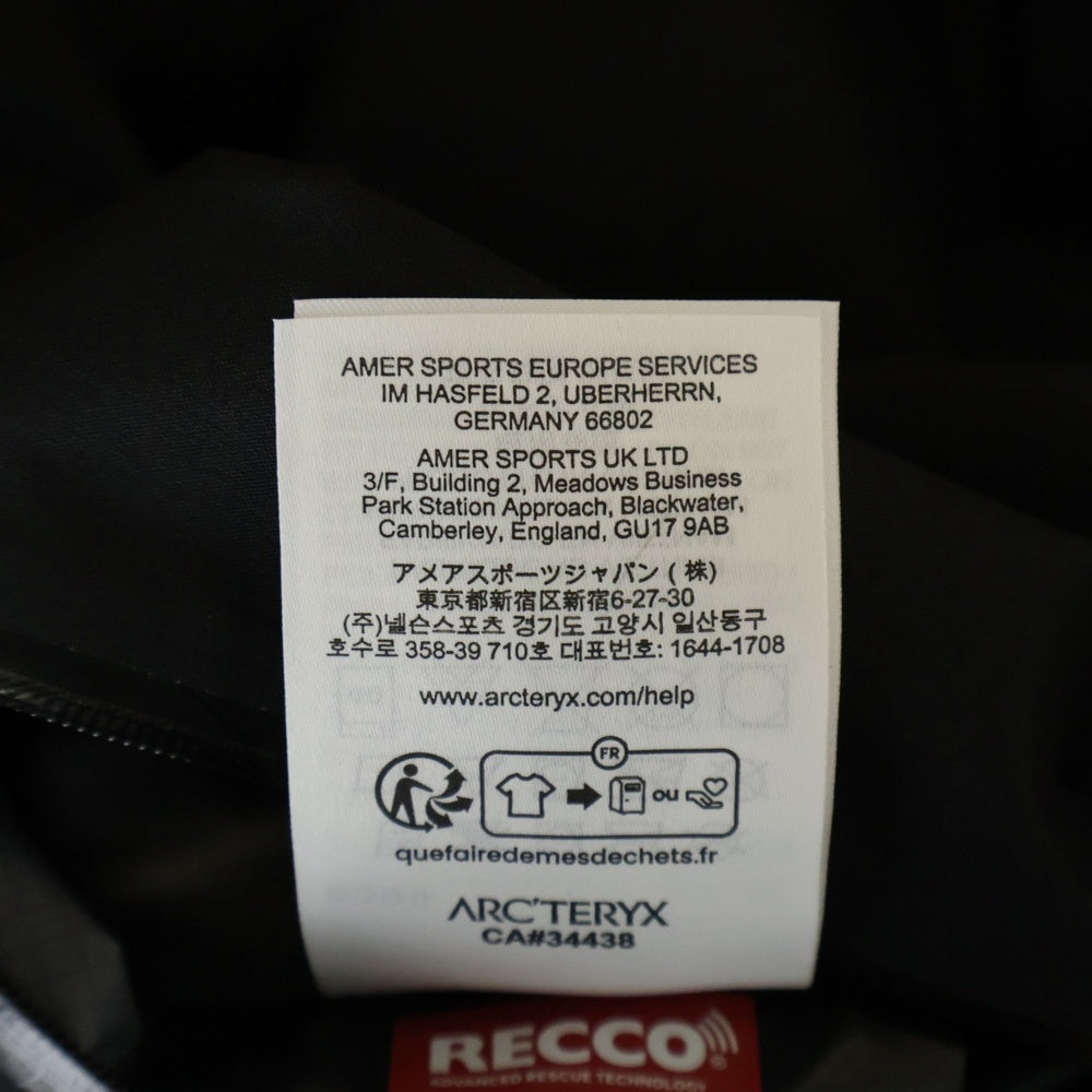 ARC'TERYX(アークテリクス) BETA JACKET GORE-TEX ベータ ナイロン ジャケット フーディ ゴアテックス ブラック X000009816-1224X000009816