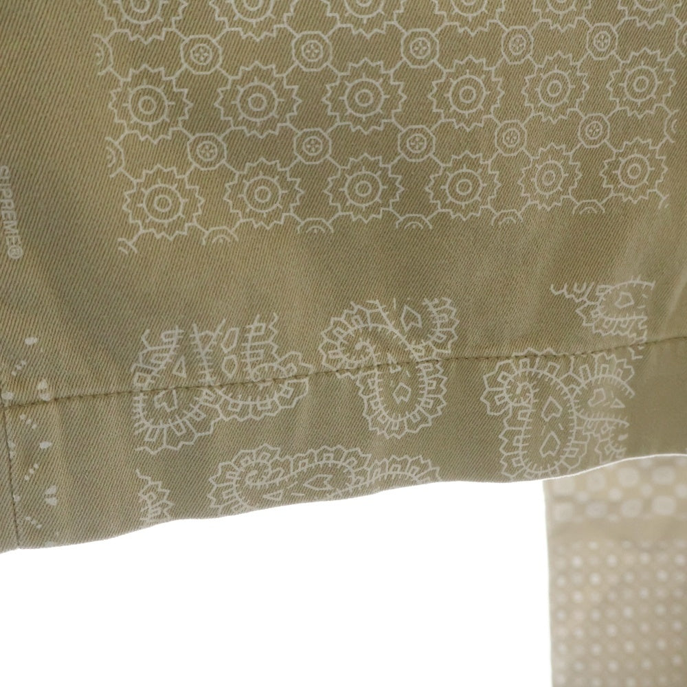 SUPREME(シュプリーム) 20SS Paisley Grid Chino Pant ペイズリーグリッドチノパンツ ワークパンツ ベージュ