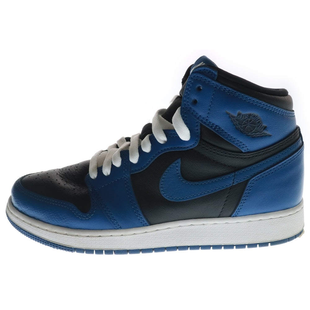 NIKE(ナイキ) AIR JORDAN 1 RETRO HIGH OG GS Dark Marina Blue エアジョーダン1 ダークマリーナブルー ハイカットスニーカー US6.5Y/24.5cm 575441-404
