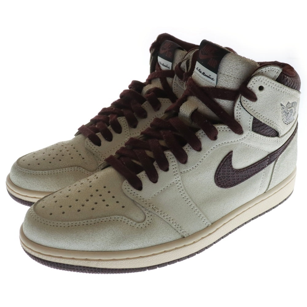 NIKE(ナイキ) ×A MA MANIERE AIR JORDAN 1 RETRO HIGH OG SP DO7097-100 アマ マニエール エアジョーダン1 ハイカットスニーカー ホワイト/ブラウン US10.5/28.5cm