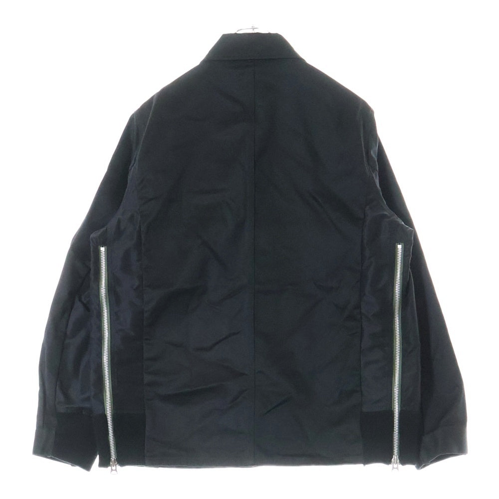 Sacai(サカイ) 24SS COTTON CHINO NYLON TWILL BLOUSON サカイ コットンチノナイロンツイルブルゾン ジャケット ブラック 24-03316M