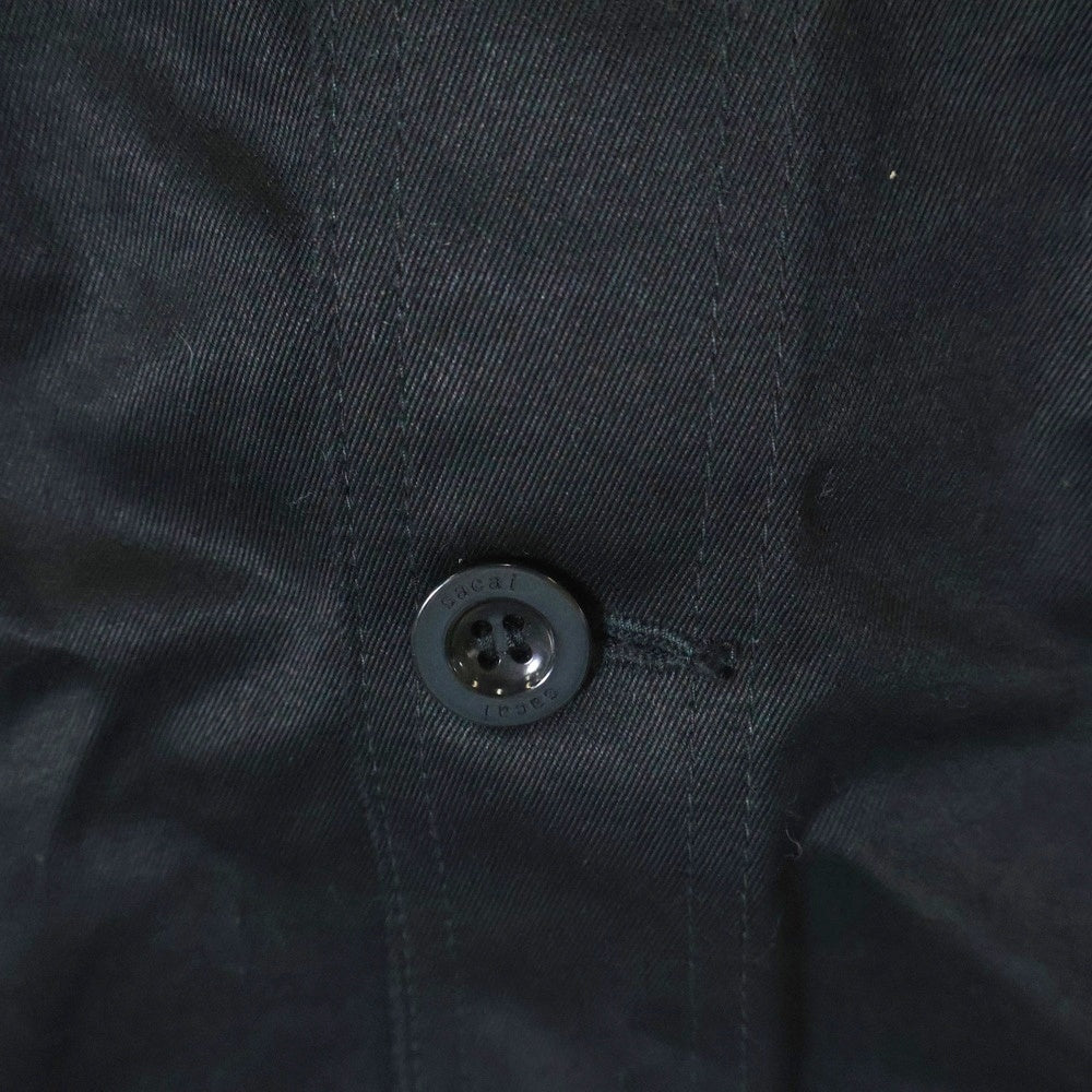 Sacai(サカイ) 24SS COTTON CHINO NYLON TWILL BLOUSON サカイ コットンチノナイロンツイルブルゾン ジャケット ブラック 24-03316M