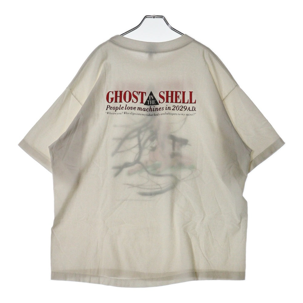 SAINT MICHAEL(セントマイケル) 24AW GITS GS_SS TEE 攻殻機動隊 ゴーストイン ザシェルプリント半袖Tシャツ ホワイト SM-YS1-0000-C32
