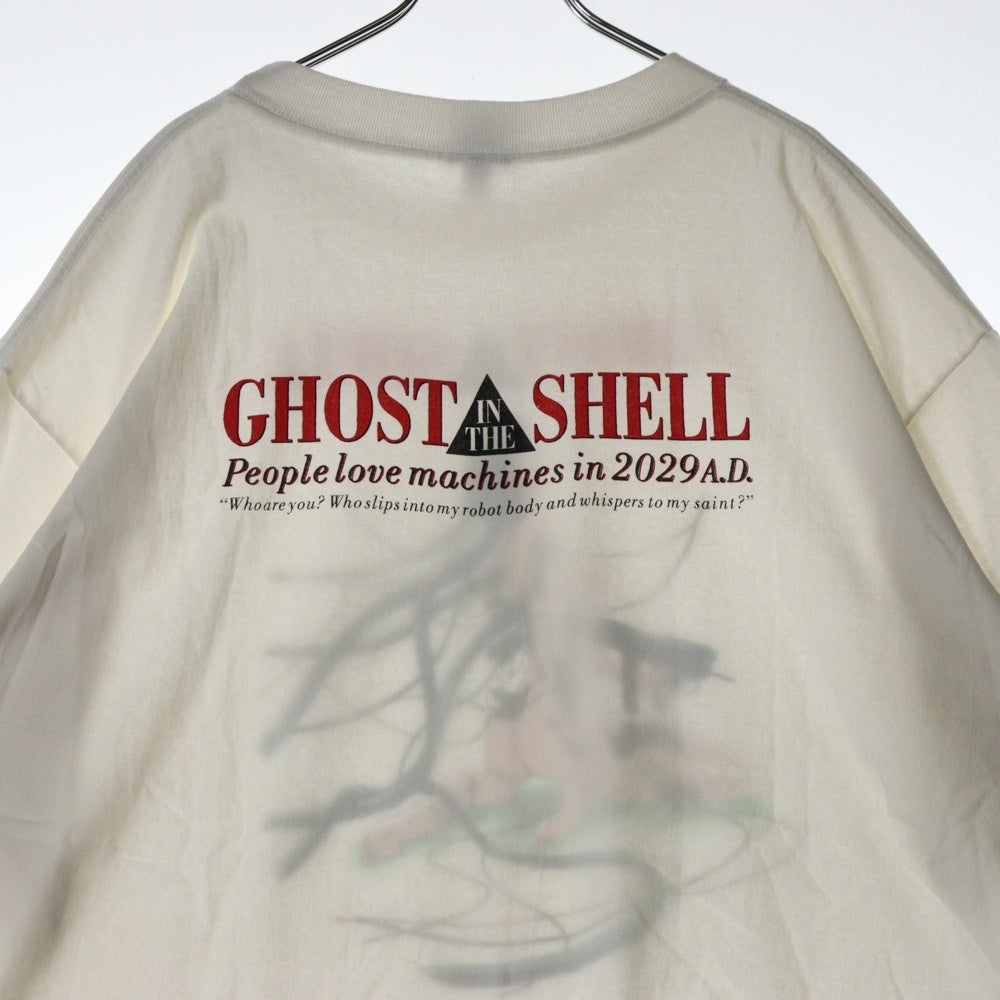 SAINT MICHAEL(セントマイケル) 24AW GITS GS_SS TEE 攻殻機動隊 ゴーストイン ザシェルプリント半袖Tシャツ ホワイト SM-YS1-0000-C32