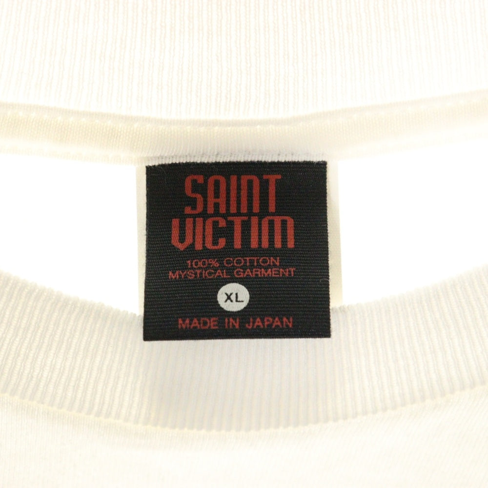 SAINT MICHAEL(セントマイケル) 24AW GITS GS_SS TEE 攻殻機動隊 ゴーストイン ザシェルプリント半袖Tシャツ ホワイト SM-YS1-0000-C32