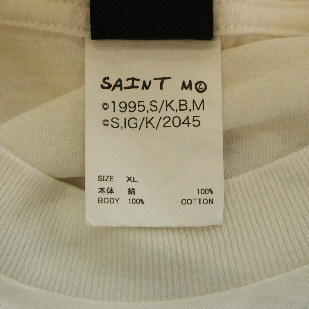 SAINT MICHAEL(セントマイケル) 24AW GITS GS_SS TEE 攻殻機動隊 ゴーストイン ザシェルプリント半袖Tシャツ ホワイト SM-YS1-0000-C32