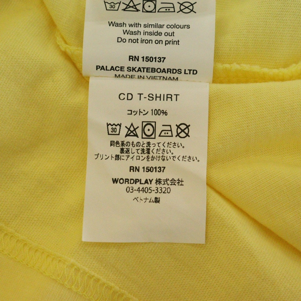 Palace Skateboards(パレススケートボーズ) 18SS CD T-SHIRT CDロゴプリント半袖Tシャツ カットソー イエロー