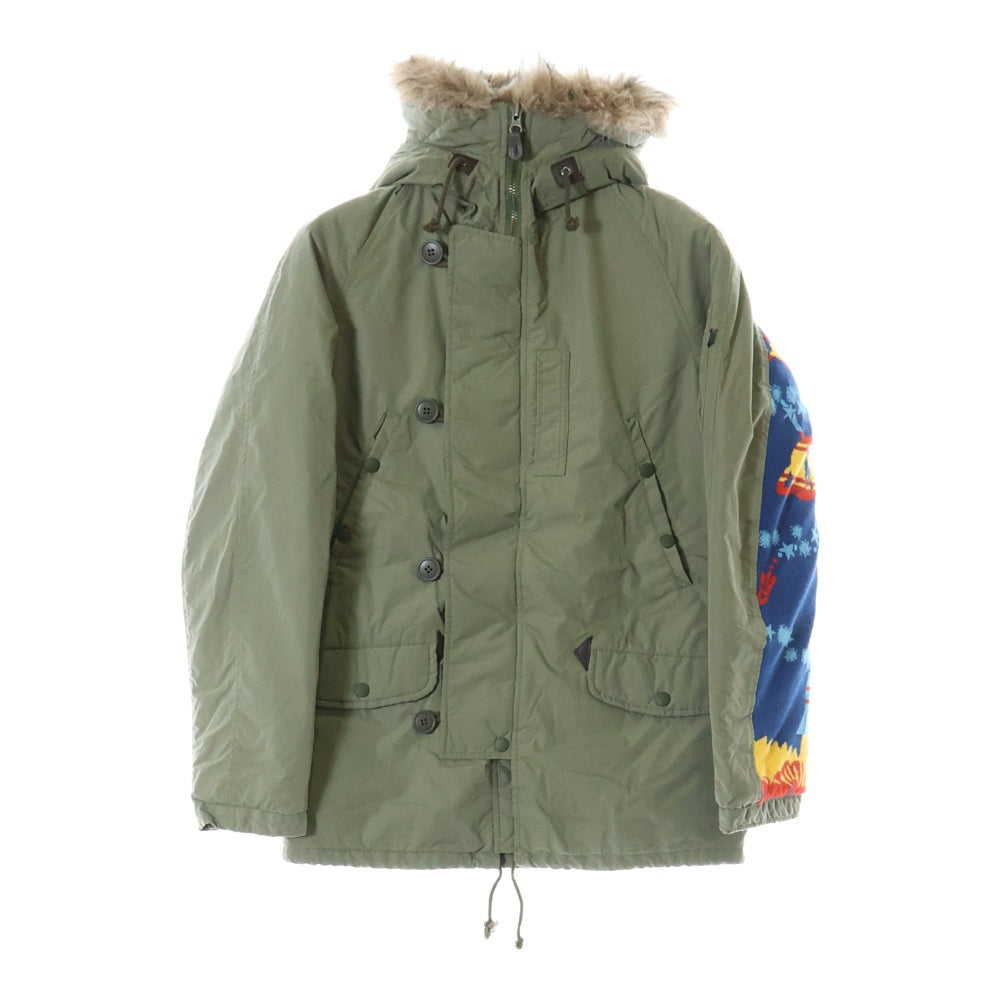 GOODENOUGH(グッドイナフ) ×ANOKA N-3B ファージャケット モッズコート カーキ ANK-JK042