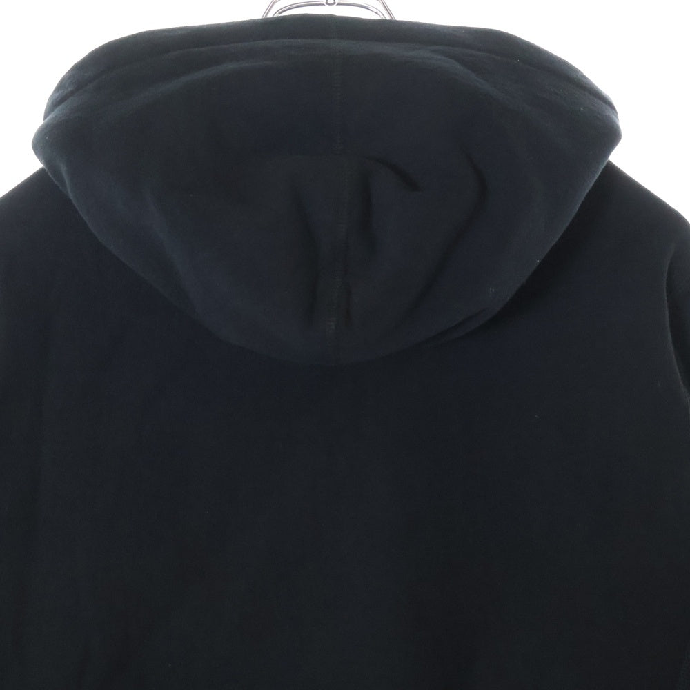 SUPREME(シュプリーム) 18SS Cord Colledgiate Logo Hooded コード カレッジ ロゴ刺繍 プルオーバーパーカー ブラック