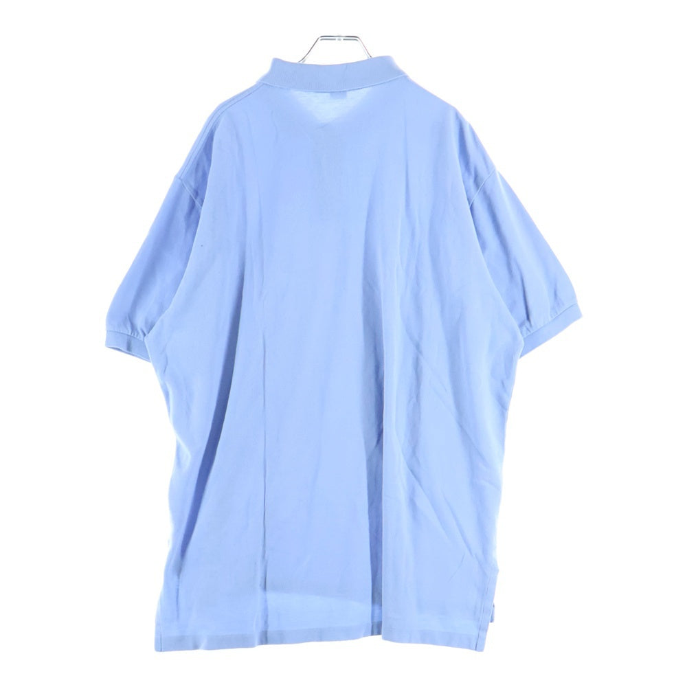 POLO RALPH LAUREN(ポロラルフローレン) ロゴ刺繍 コットン 半袖ポロシャツ ライトブルー