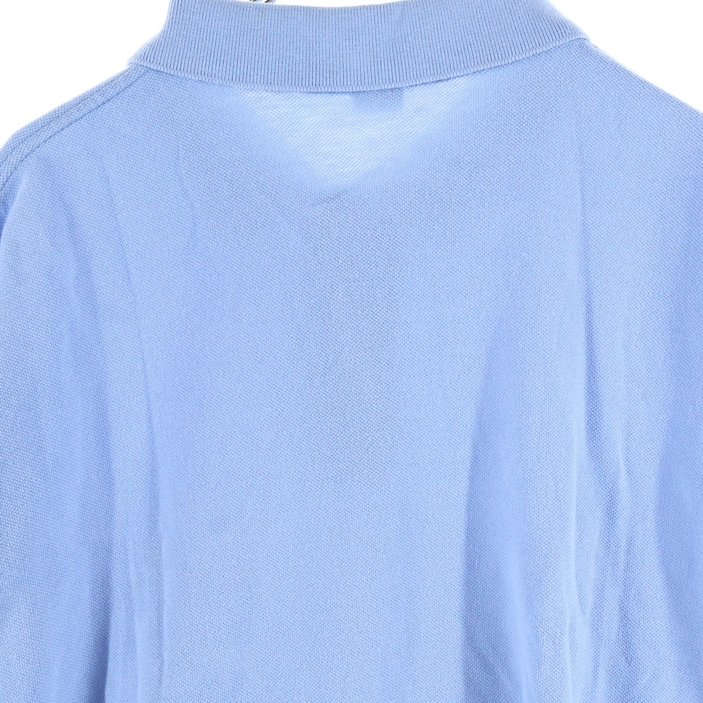 POLO RALPH LAUREN(ポロラルフローレン) ロゴ刺繍 コットン 半袖ポロシャツ ライトブルー