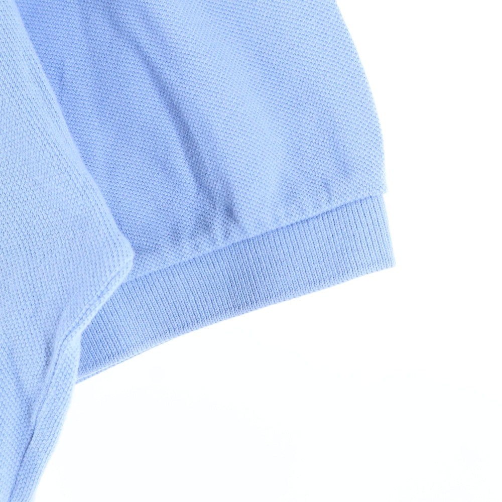 POLO RALPH LAUREN(ポロラルフローレン) ロゴ刺繍 コットン 半袖ポロシャツ ライトブルー