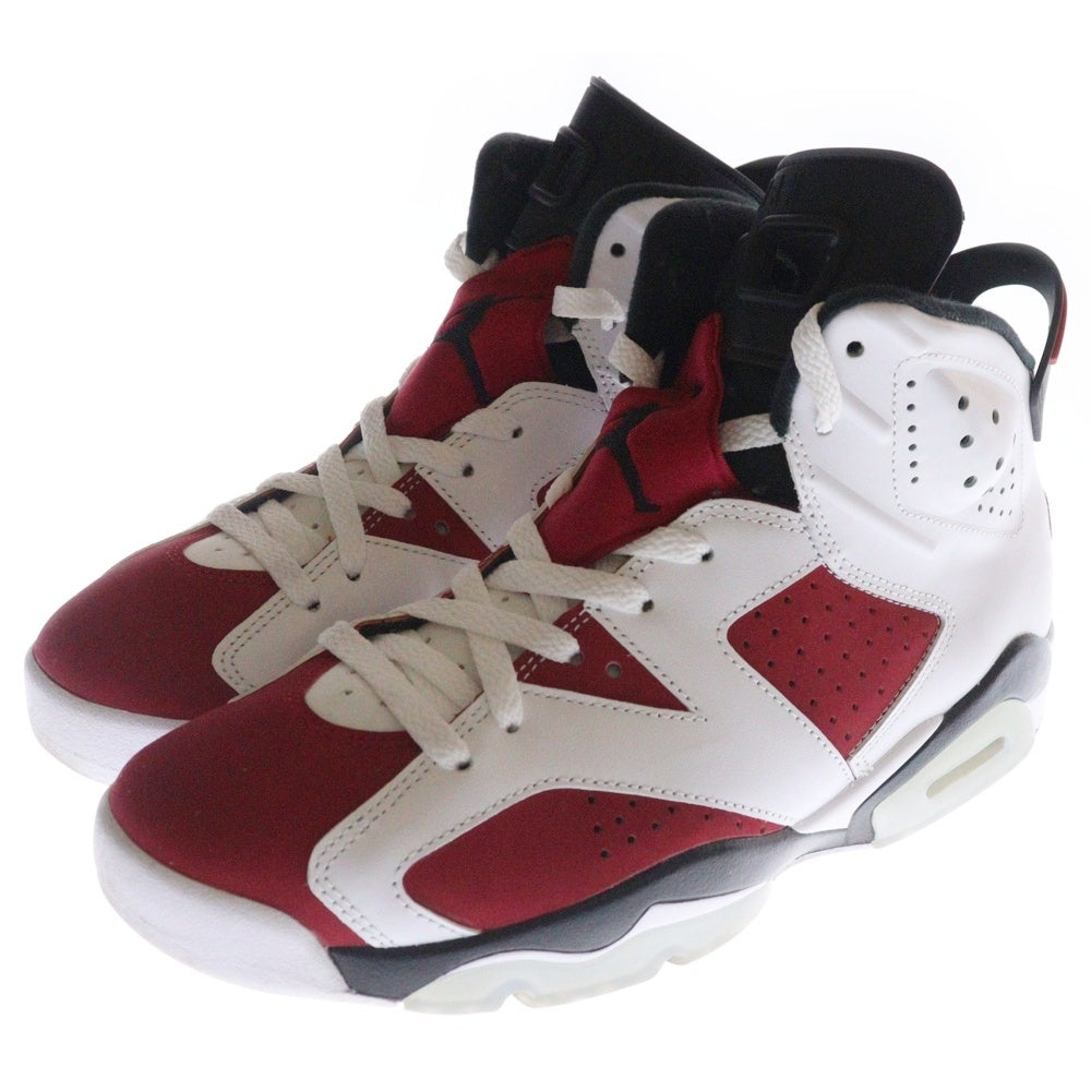 NIKE(ナイキ) AIR JORDAN 6 RETRO CARMINE エアジョーダン6 カーマイン ハイカットスニーカー ホワイト/レッド US9/27cm CT8529-106