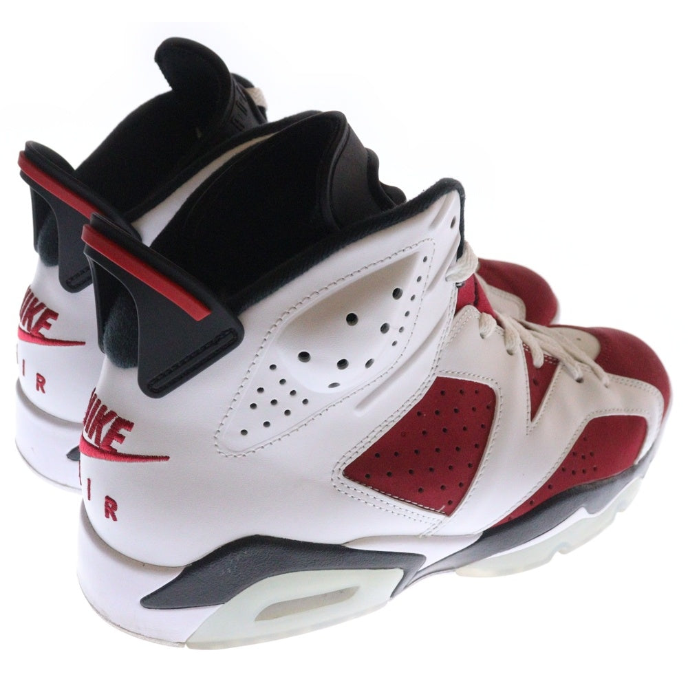 NIKE(ナイキ) AIR JORDAN 6 RETRO CARMINE エアジョーダン6 カーマイン ハイカットスニーカー ホワイト/レッド US9/27cm CT8529-106