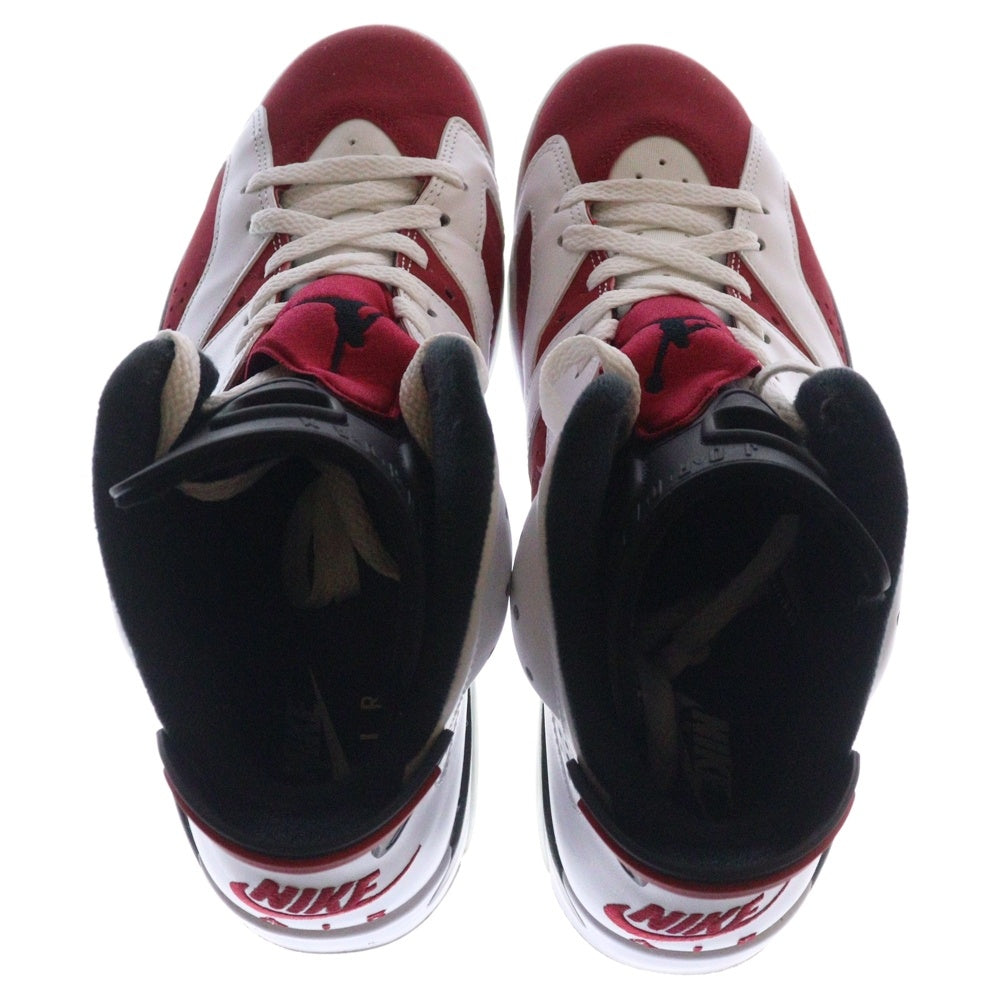 NIKE(ナイキ) AIR JORDAN 6 RETRO CARMINE エアジョーダン6 カーマイン ハイカットスニーカー ホワイト/レッド US9/27cm CT8529-106