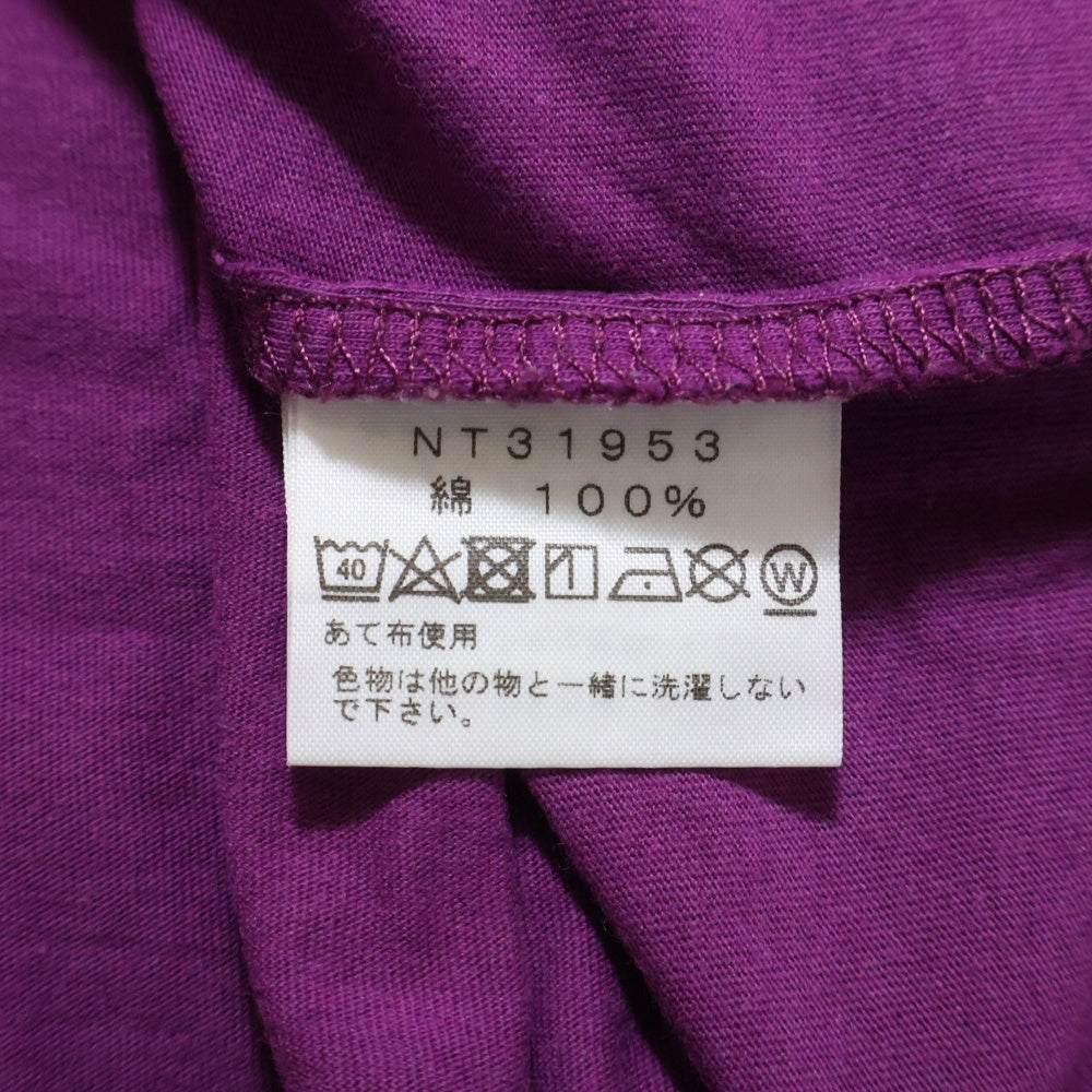 THE NORTH FACE(ザノースフェイス) 胸プリント 半袖Tシャツ カットソー パープル NT31953