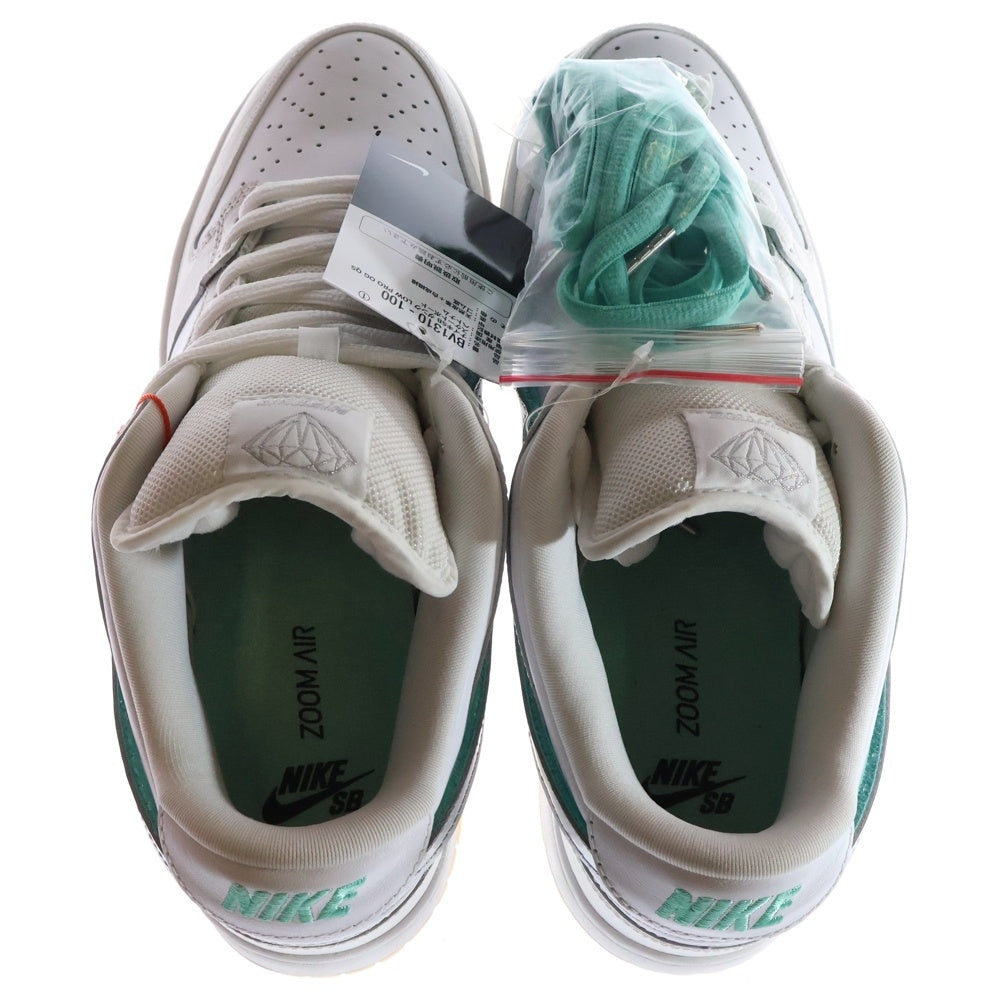 NIKE SB(ナイキエスビー) ×DIAMOND SUPPLY DUNK LOW PRO OG QS ダイヤモンドサプライ ダンク ローカットスニーカー ホワイト US10/28cm BV1310-100