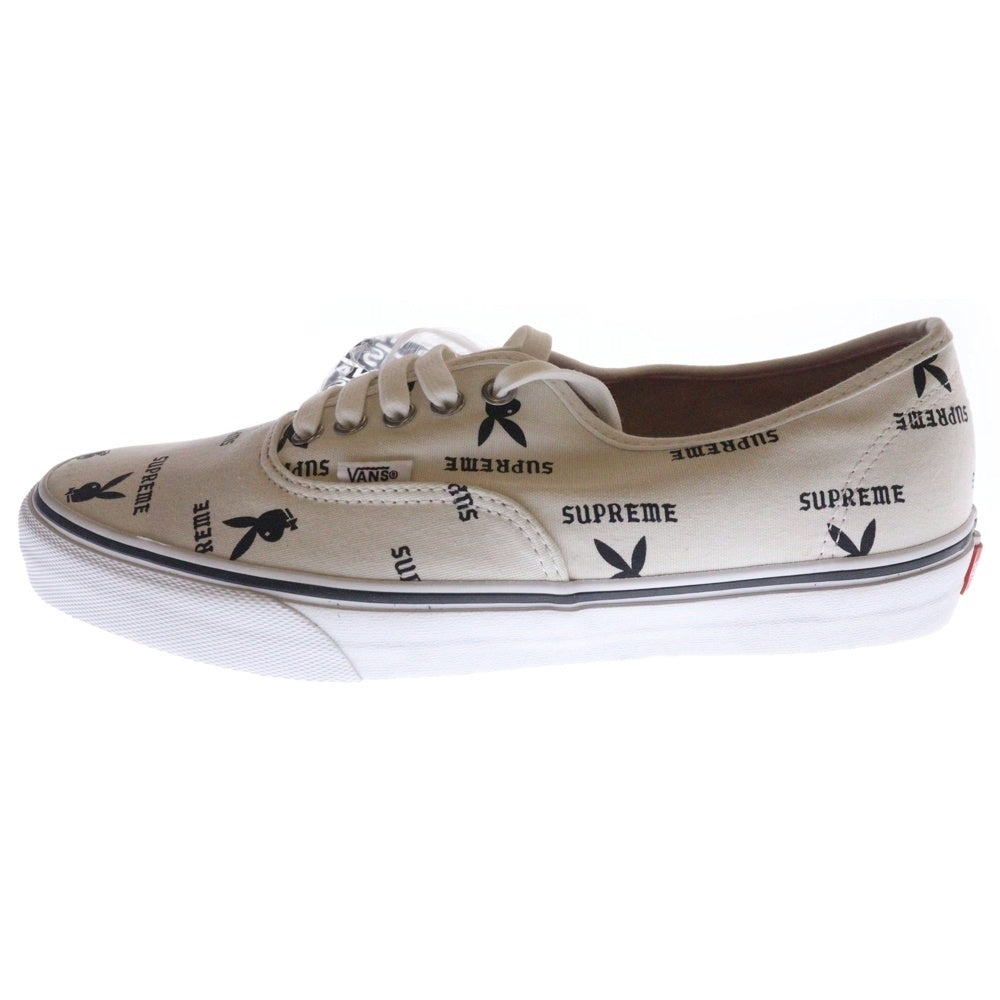 VANS(ヴァンズ) 14SS × SUPREME × PLAYBOY Authentic PRO シュプリーム プレイボーイ オーセンティック プロローカットスニーカー ホワイト US9.5/27.5cm VN-0Q0DD7O