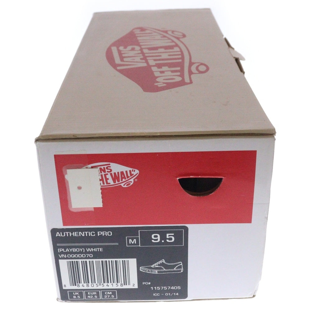 VANS(ヴァンズ) 14SS × SUPREME × PLAYBOY Authentic PRO シュプリーム プレイボーイ オーセンティック プロローカットスニーカー ホワイト US9.5/27.5cm VN-0Q0DD7O