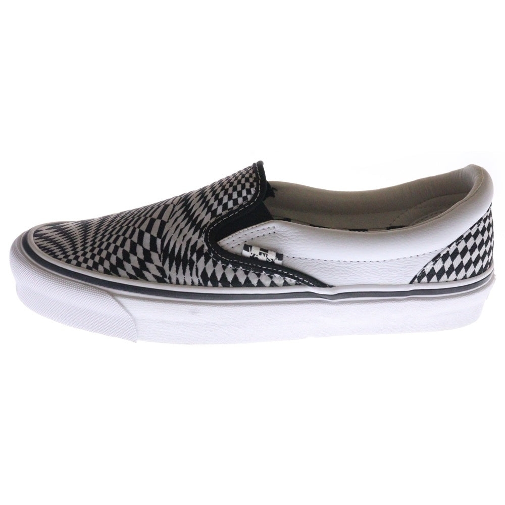 VANS(ヴァンズ) × END CLOTH VAULT OG CLASSIC SLIP-ON LX VERTIGO CHECKERBOARD エンド・クロージング ボルト クラシック スリッポン ローカットスニーカー VN0A32QNSZ620