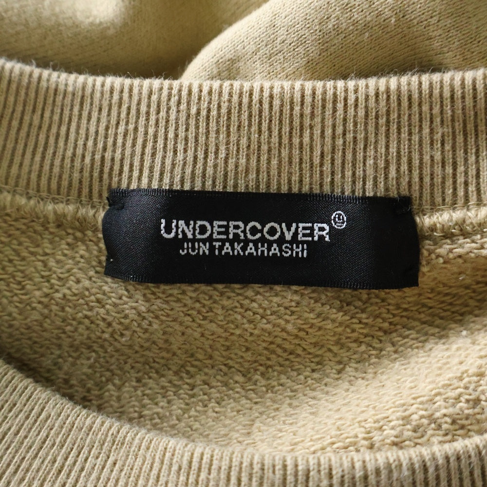 UNDERCOVER(アンダーカバー) 23SS POST PUNK ポストパンク プリント クルーネック スウェットトレーナー ベージュ UC1C4891-1