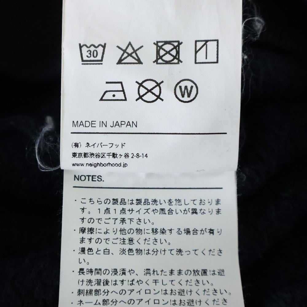 NEIGHBORHOOD(ネイバーフッド) 23AW PLAIN SWEATSHIRT プレーン クルーネック スウェットトレーナー ブラック 232FPNH-CSM01