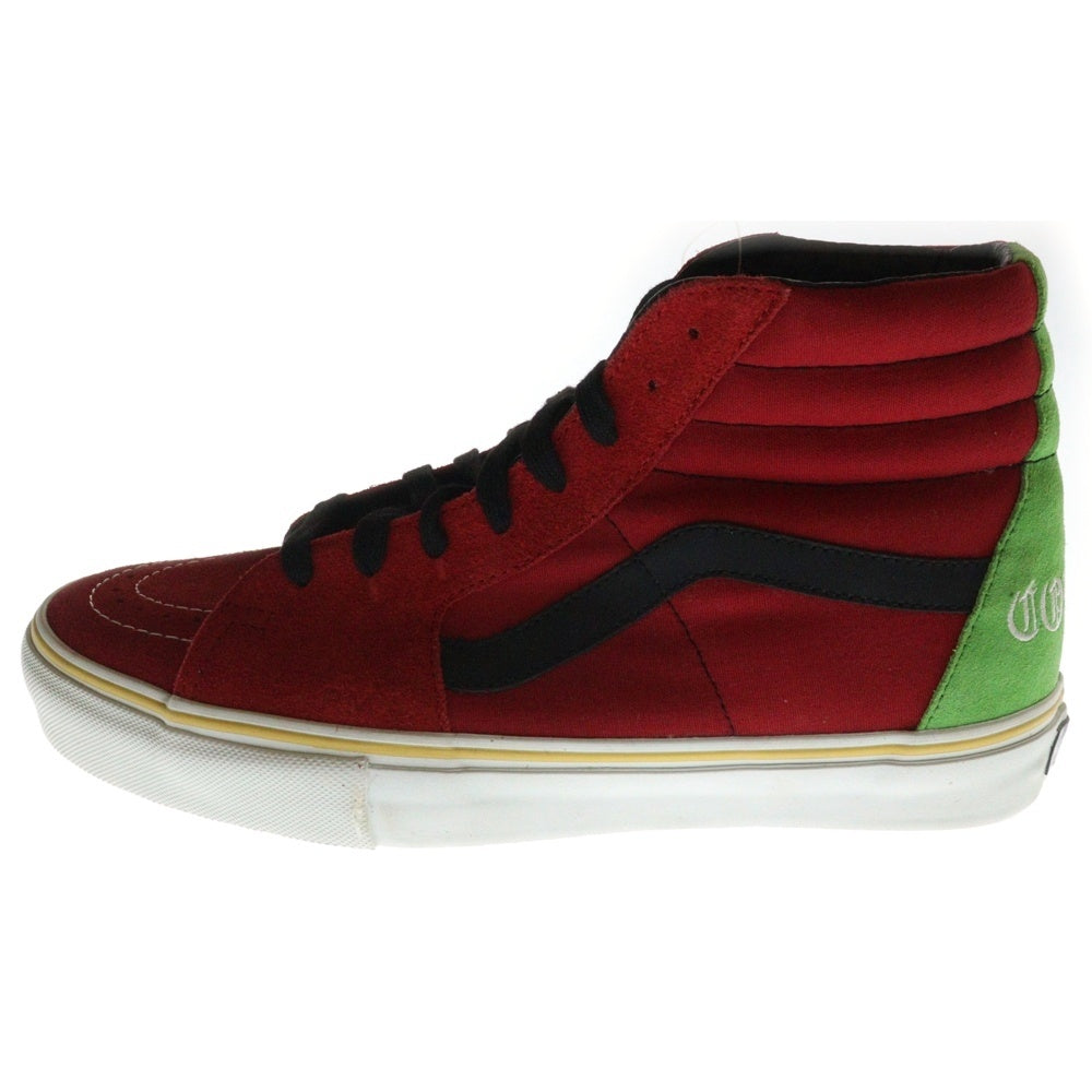 SUPREME(シュプリーム) 08SS × VANS Sk8-H Bad Brains Yellow バンズ スケート ハイ バッド ブレインズ イエロー ハイカットスニーカー レッド US10/28cm VN0FWQ2W7