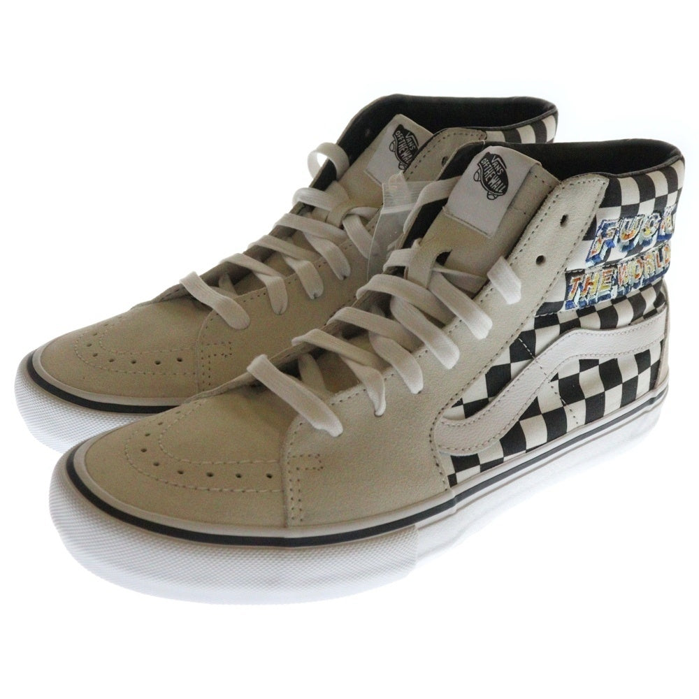SUPREME(シュプリーム) 19AW × VANS FTW FUCK THE WORLD SK8-HI PRO バンズ ファックザワールド スケート ハイ プロ ハイカットスニーカー ホワイト US10/28cm VN0A45JDSY4