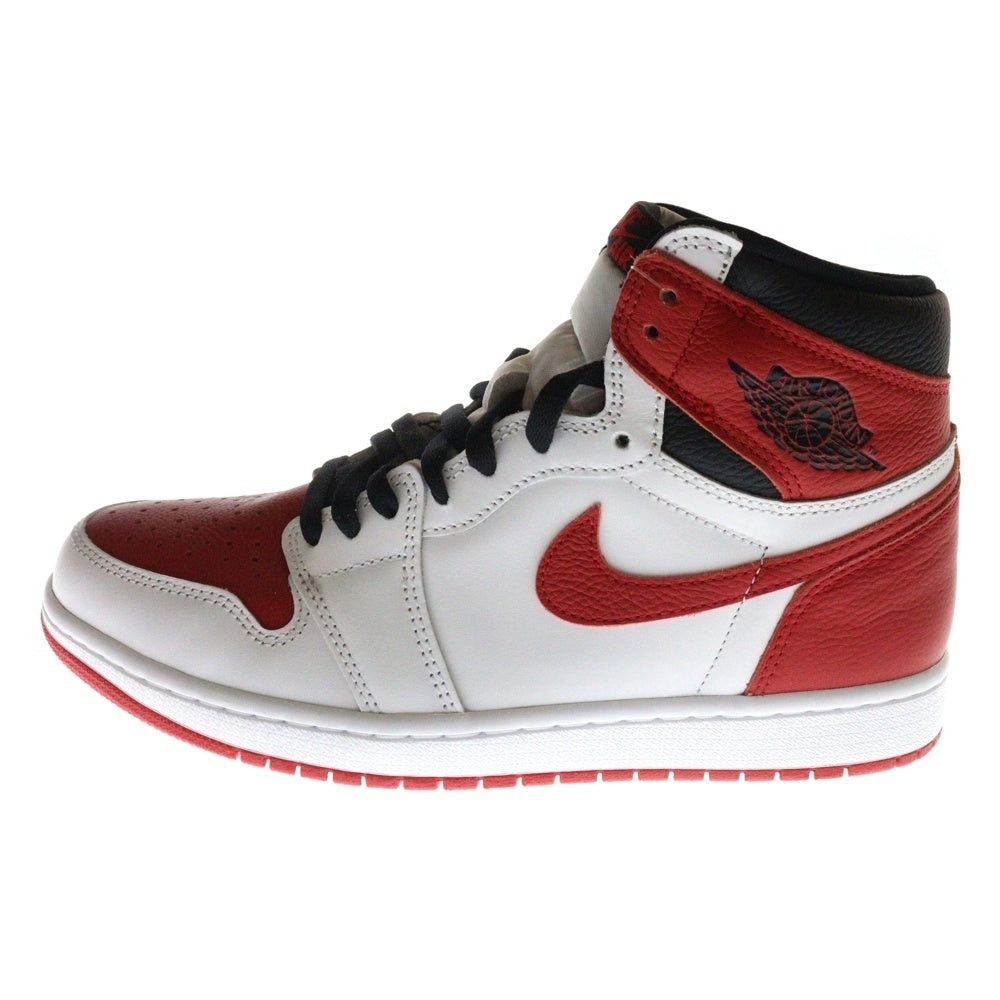 NIKE(ナイキ) AIR JORDAN 1 RETRO HIGH OG HERITAGE エアジョーダン1 レトロ ヘリテージ ハイカットスニーカー ホワイト/レッド US9.5/27.5cm 555088-161