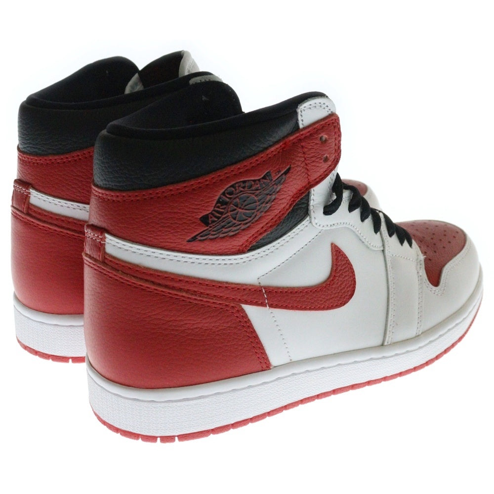 NIKE(ナイキ) AIR JORDAN 1 RETRO HIGH OG HERITAGE エアジョーダン1 レトロ ヘリテージ ハイカットスニーカー ホワイト/レッド US9.5/27.5cm 555088-161
