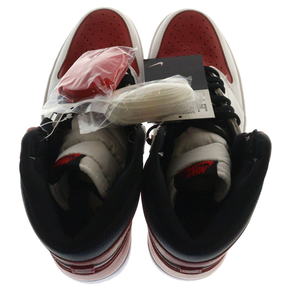 NIKE(ナイキ) AIR JORDAN 1 RETRO HIGH OG HERITAGE エアジョーダン1 レトロ ヘリテージ ハイカットスニーカー ホワイト/レッド US9.5/27.5cm 555088-161