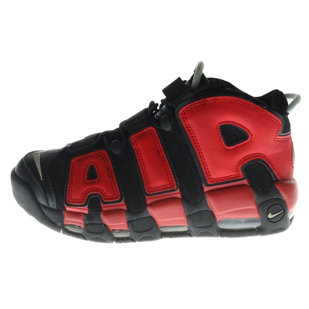 NIKE(ナイキ) AIR MORE UPTEMPO 96 BLACK AND UNIVERSITY RED エアモアアップテンポ 96 ブラック アンド ユニバーシティレッド ハイカットスニーカー US9.5/27.5cm DJ4400-001