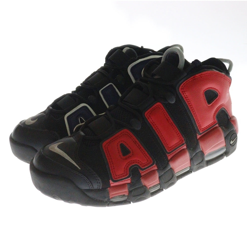 NIKE(ナイキ) AIR MORE UPTEMPO 96 BLACK AND UNIVERSITY RED エアモアアップテンポ 96 ブラック アンド ユニバーシティレッド ハイカットスニーカー US9.5/27.5cm DJ4400-001