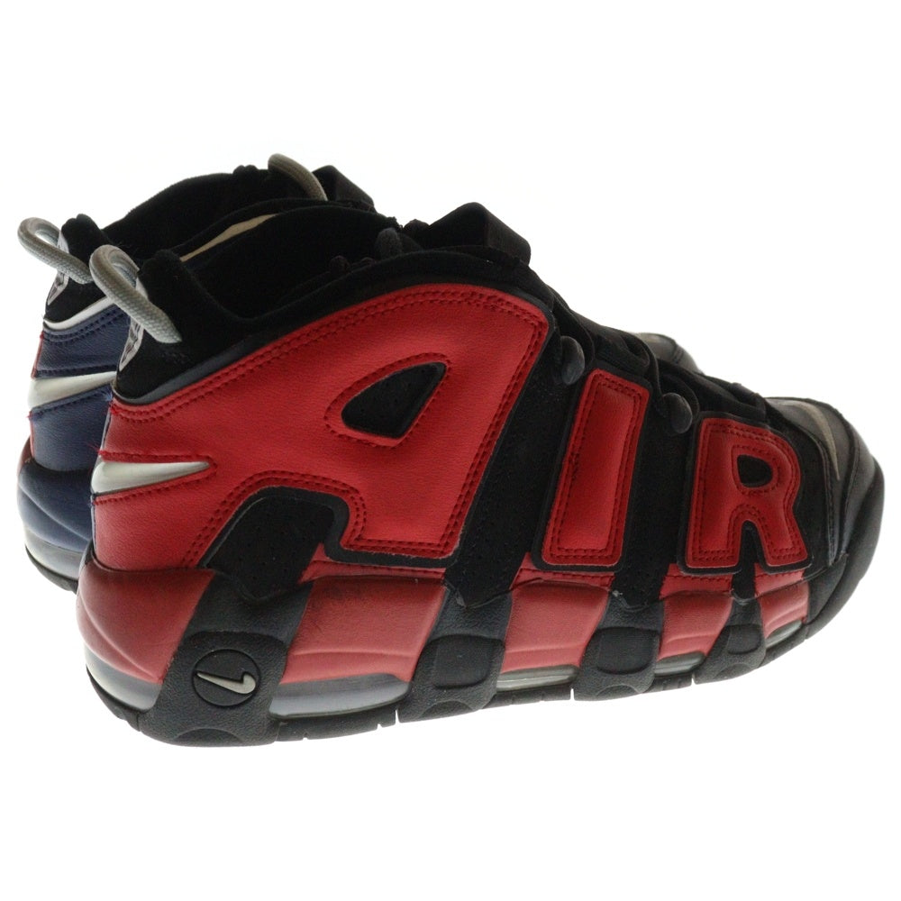 NIKE(ナイキ) AIR MORE UPTEMPO 96 BLACK AND UNIVERSITY RED エアモアアップテンポ 96 ブラック アンド ユニバーシティレッド ハイカットスニーカー US9.5/27.5cm DJ4400-001