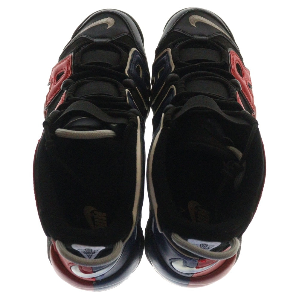 NIKE(ナイキ) AIR MORE UPTEMPO 96 BLACK AND UNIVERSITY RED エアモアアップテンポ 96 ブラック アンド ユニバーシティレッド ハイカットスニーカー US9.5/27.5cm DJ4400-001