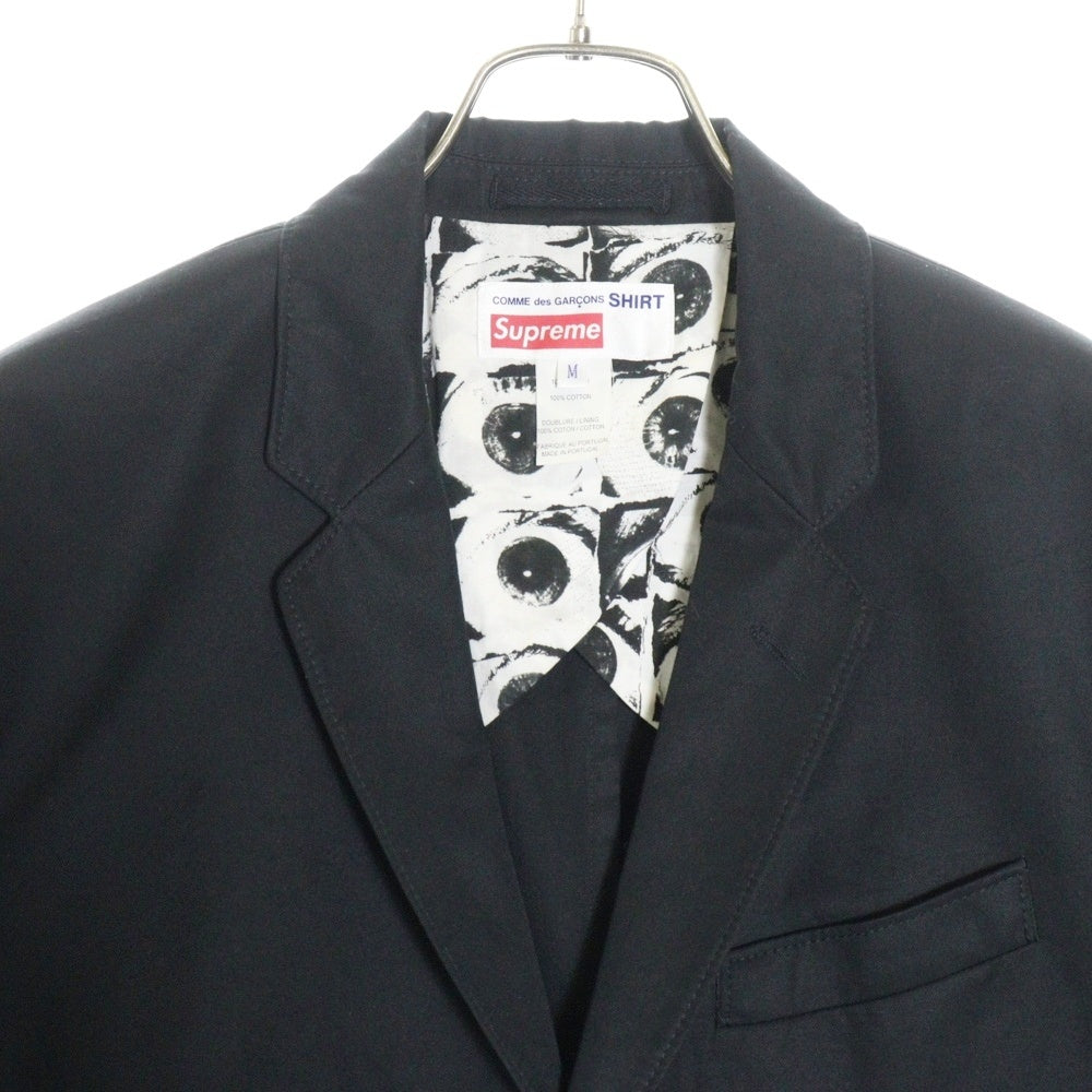 SUPREME(シュプリーム) 7SS×COMME des GARCONS SHIRT Cotton gabardine 3-Button コムデギャルソンシャツ アイ ギャバジン スーツセットアップ テーラードジャケット&スラックスパンツ