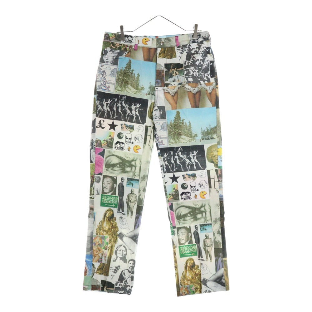 FULKING AWESOME(ファッキング オウサム) CHINO PANT 総柄 フォトプリント チノパンツ ワイドパンツ マルチ