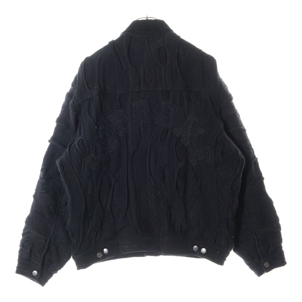 SUPREME(シュプリーム) 23SS × Coogi Trucker Jacket クージー 3Dニット トラッカー ジャケット ブルゾン ブラック