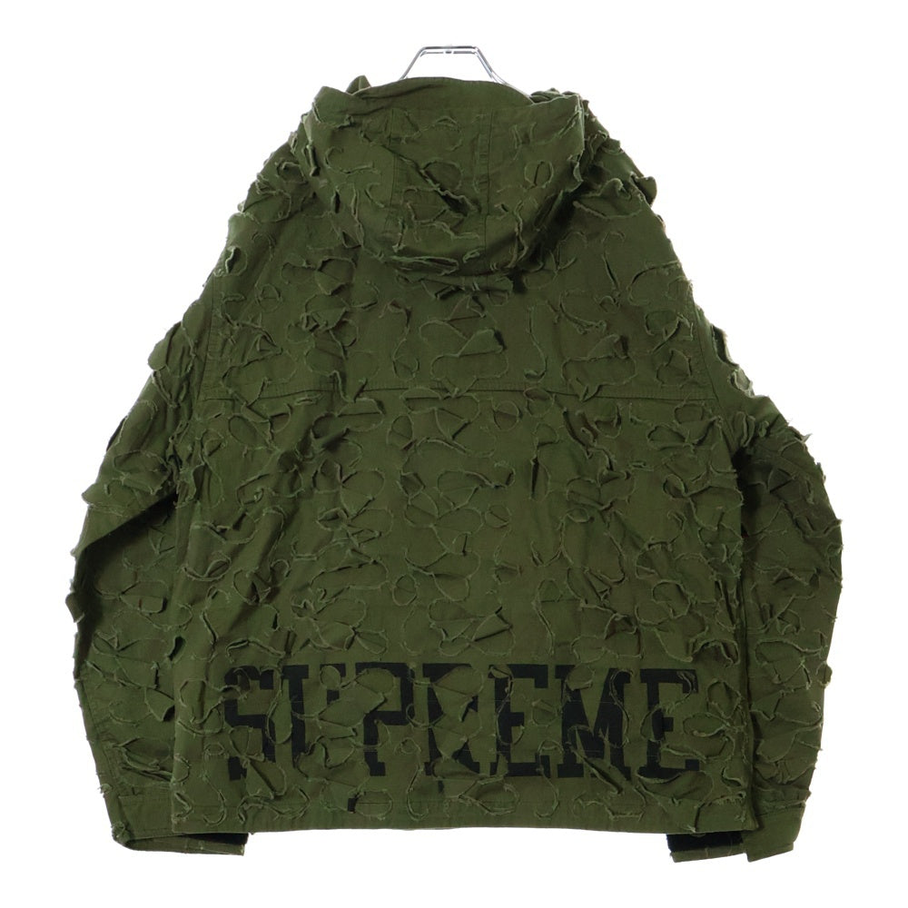 SUPREME(シュプリーム) 22AW Griffin Anorak グリフィン ダメージ加工 アノラック パーカー フーディ ジャケット カーキ