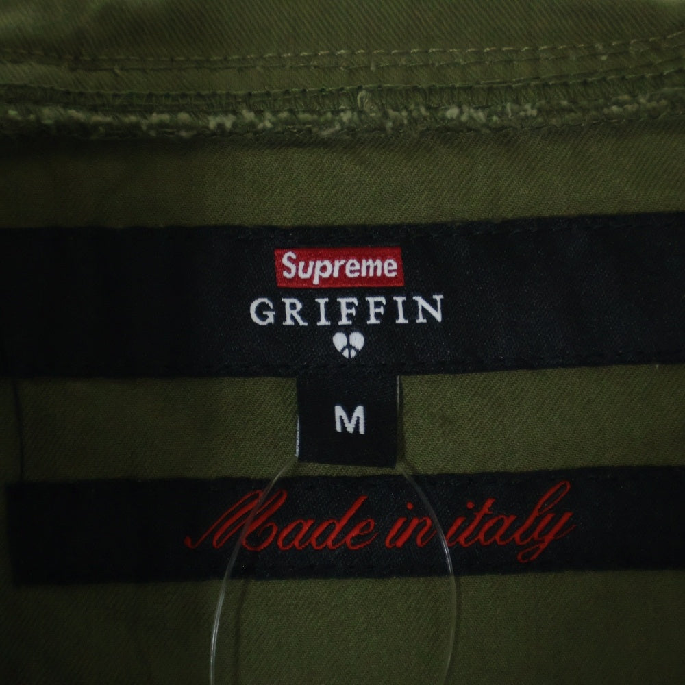 SUPREME(シュプリーム) 22AW Griffin Anorak グリフィン ダメージ加工 アノラック パーカー フーディ ジャケット カーキ