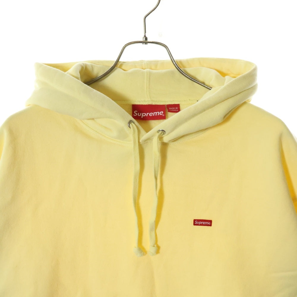 SUPREME(シュプリーム) 22SS Small Box Logo Hooded Sweatshirt スモールボックスロゴ プルオーバースウェットパーカー ライトイエロー