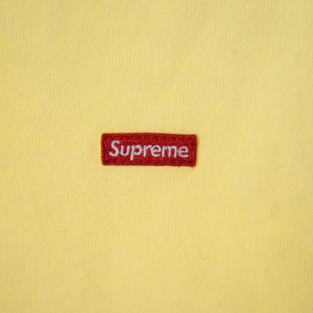 SUPREME(シュプリーム) 22SS Small Box Logo Hooded Sweatshirt スモールボックスロゴ プルオーバースウェットパーカー ライトイエロー