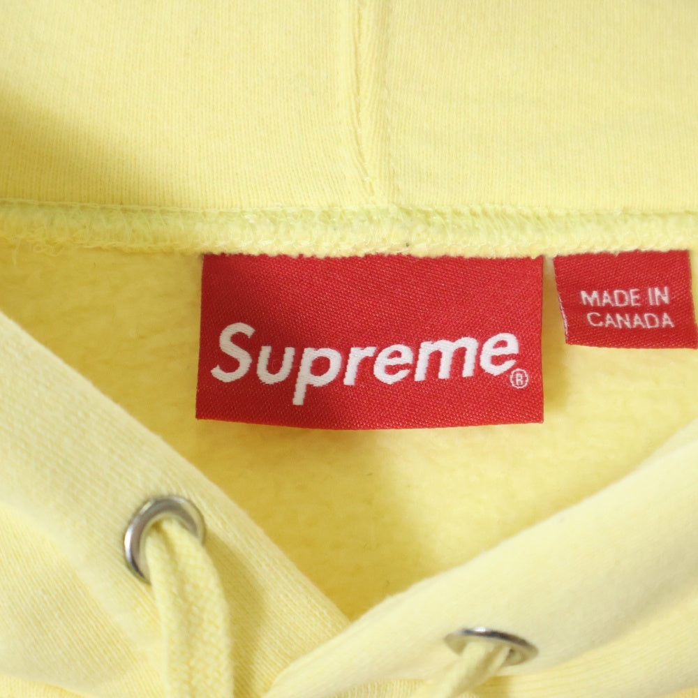 SUPREME(シュプリーム) 22SS Small Box Logo Hooded Sweatshirt スモールボックスロゴ プルオーバースウェットパーカー ライトイエロー
