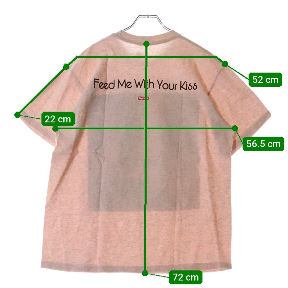 SUPREME(シュプリーム) 20SS My Bloody Valentine Feed Me With Your Kiss Tee マイブラッディバレンタイン プリント クルーネック 半袖Tシャツ カットソー ヘザーピンク