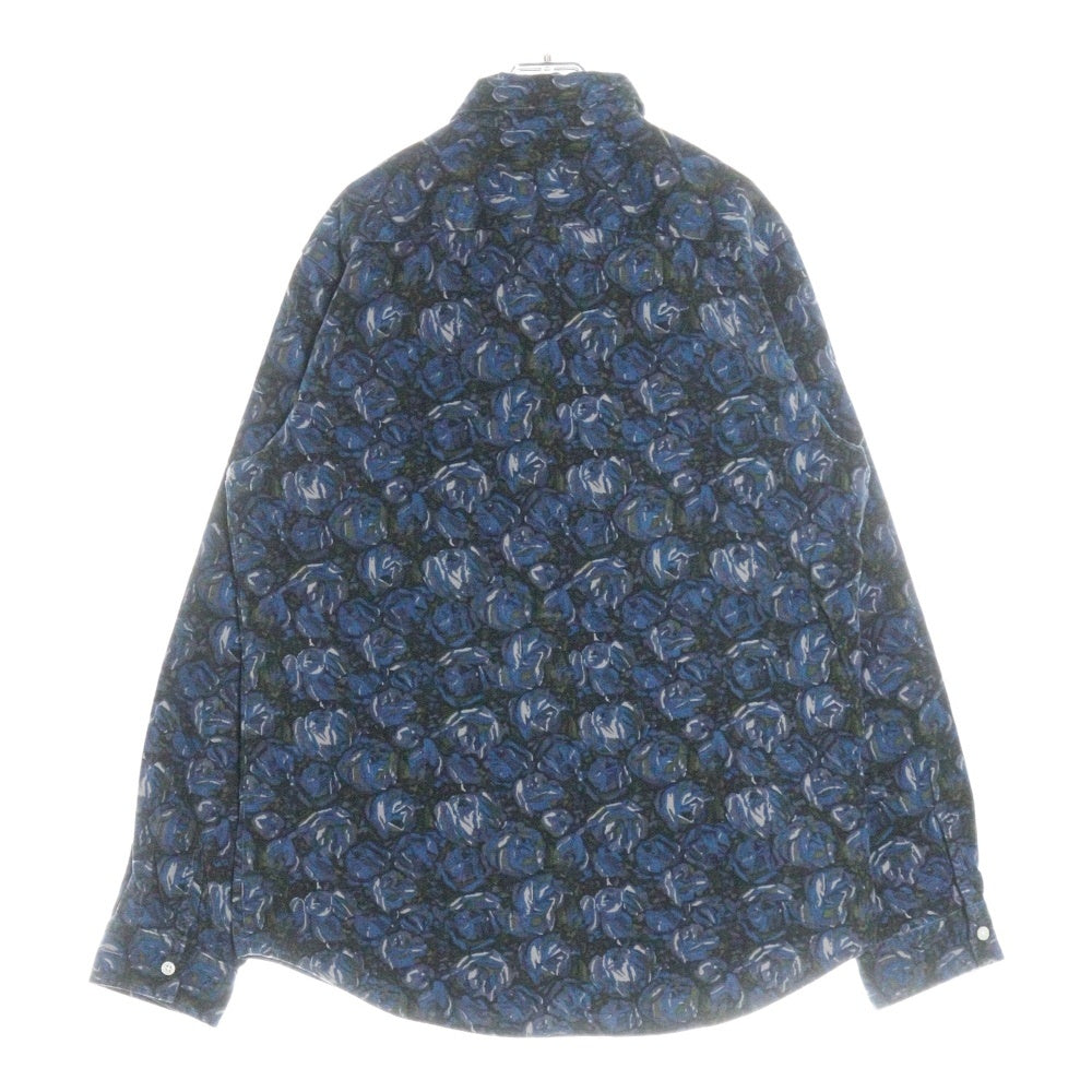SUPREME(シュプリーム) 18AW Roses Couduroy Shirt ローズ コーデュロイ ボタンダウン 長袖シャツ ブルー