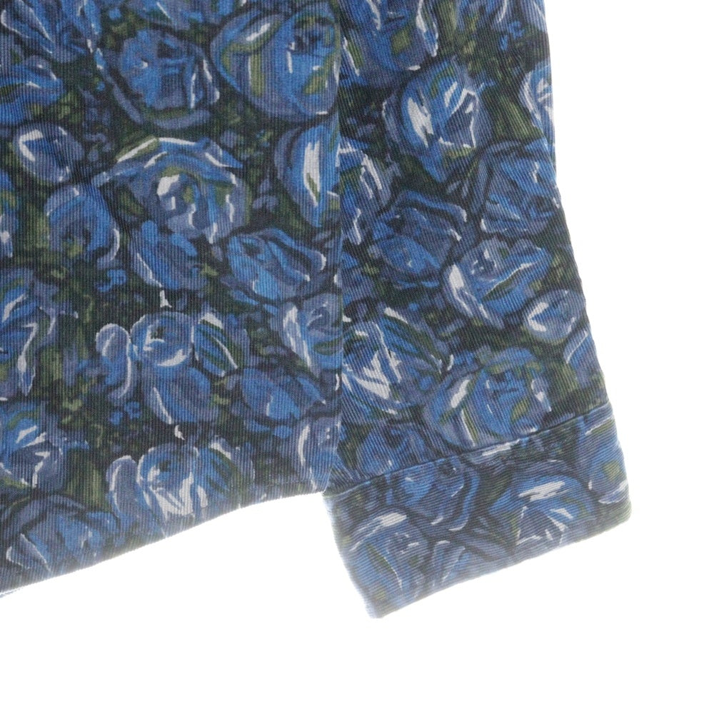 SUPREME(シュプリーム) 18AW Roses Couduroy Shirt ローズ コーデュロイ ボタンダウン 長袖シャツ ブルー