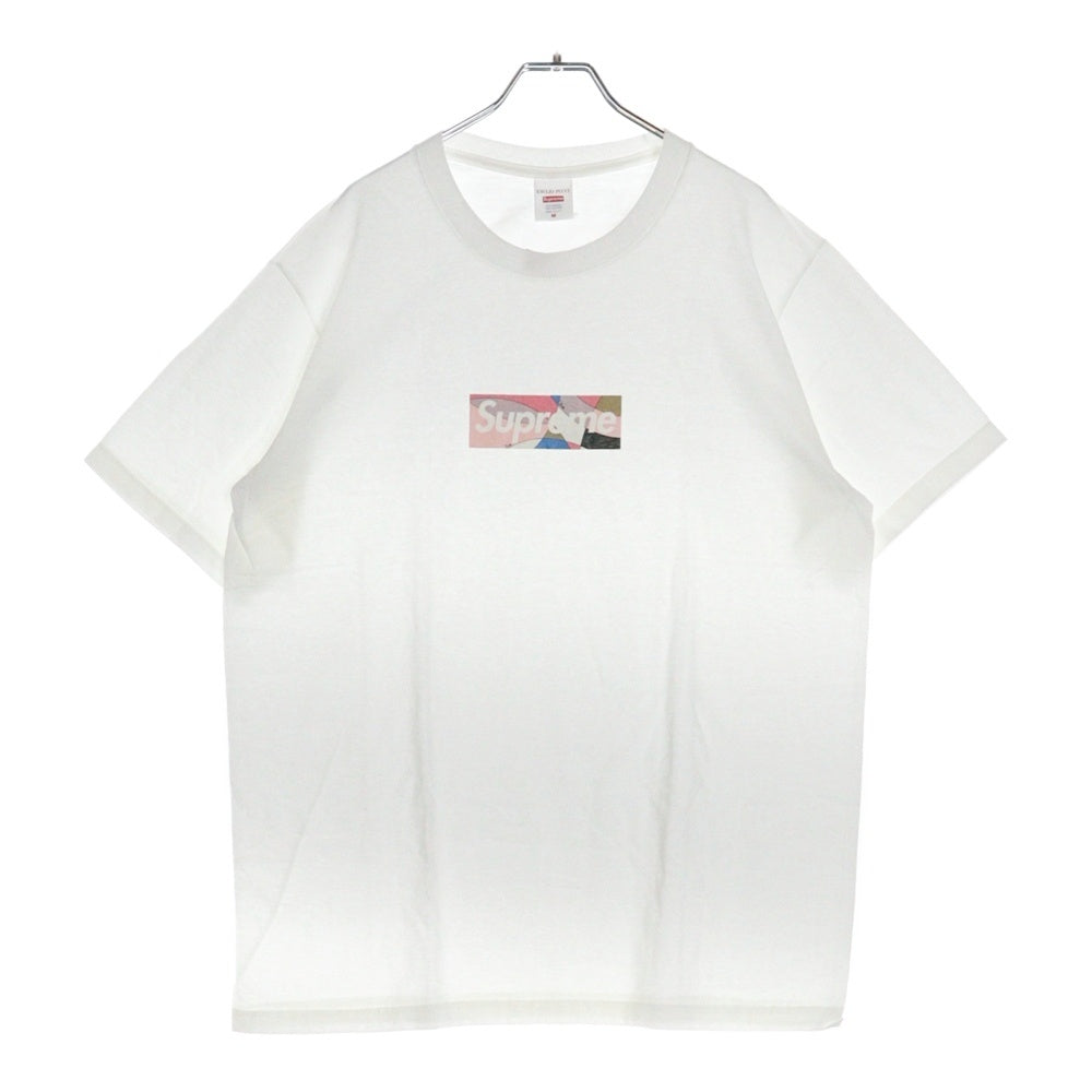 SUPREME(シュプリーム) 21SS × Emilio Pucci Box Logo Tee エミリオ・プッチ ボックスロゴ クルーネック 半袖Tシャツ カットソー ホワイト
