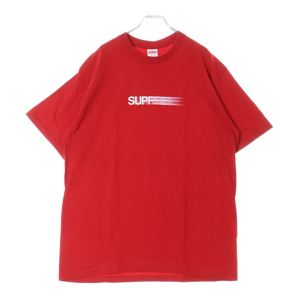 SUPREME(シュプリーム) 23SS Motion Logo Tee モーション ロゴ プリント クルーネック 半袖Tシャツ カットソー レッド